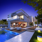 MODERN HOUSE WITH POOL SHUTTERSTOCK